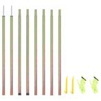 vidaXL Zonneschermpalen 2 st 250 cm gegalvaniseerd staal, Caravans en Kamperen, Kampeeraccessoires, Verzenden, Nieuw