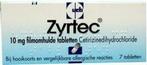 Zyrtec Cetirizine dihydrochloride 7 tabletten, Nieuw, Verzenden