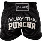 PunchR™ Muay Thai Short Crocodile Zwart Wit, Kleding | Heren, Nieuw, PunchR™, Ophalen of Verzenden, Maat 56/58 (XL)