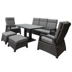 Dallas stoel bank dining loungeset 6 delig verstelbare, Tuin en Terras, Tuinsets en Loungesets, Ophalen of Verzenden, Nieuw, Wicker