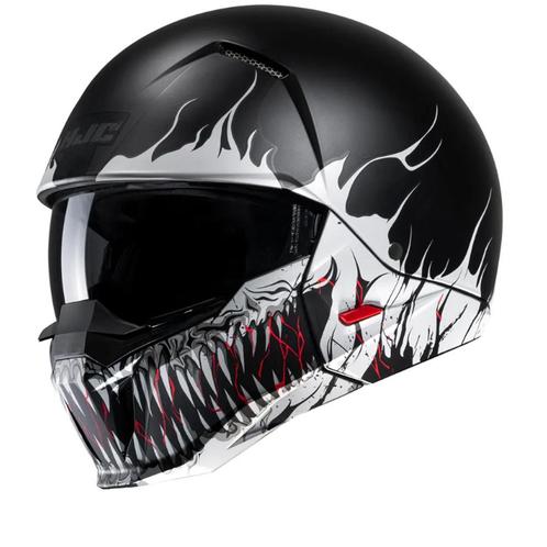 Hjc I20 Scraw Zwart Wit Mc5Sf Open Face Helmet, Motoren, Kleding | Motorhelmen, Jethelm, Heren, XS, Nieuw met kaartje, HJC, Verzenden