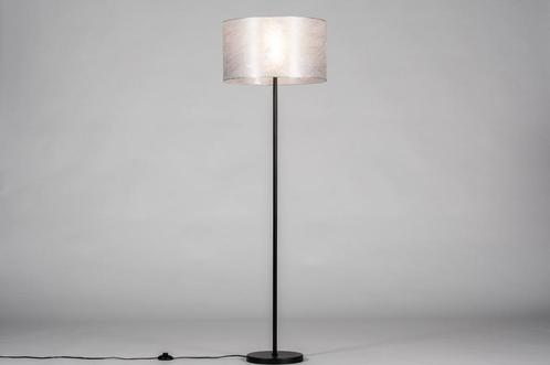 Rietveld Vloerlampen - Zwart, Zilvergrijs, Zilver - Stof, Me, Huis en Inrichting, Lampen | Vloerlampen, Verzenden