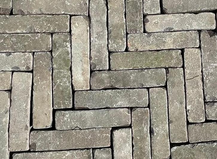 Oude gebakken Waalformaat nostalgie Daams, Tuin en Terras, Tegels en Klinkers, Keramiek, Ophalen of Verzenden