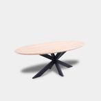 Tafel Ovaal Eikenhout - Matrix - Onbehandeld, Huis en Inrichting, Tafels | Eettafels, Nieuw