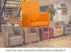 Leren eetkamerstoel Comfort met wieltjes en armleuning -, Huis en Inrichting, Stoelen, Nieuw, Leer, Ophalen of Verzenden, Eén