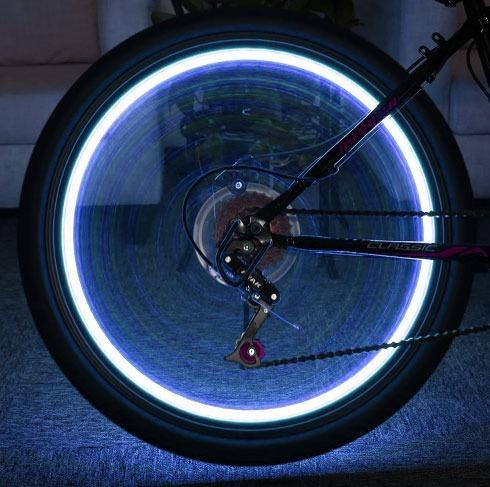LED fietswiel verlichting - 20 LED - Blauw, Doe-het-zelf en Verbouw, Overige Doe-het-zelf en Verbouw, Nieuw, Ophalen of Verzenden