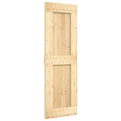 NARVIK Grenenhouten Deur 70x210 - OP = OP - Ruimtebesparend!, Doe-het-zelf en Verbouw, Deuren en Horren, Schuifdeur, Nieuw, Hout