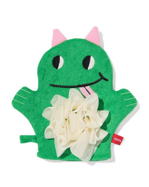 HEMA Washand monster groen, Sieraden, Tassen en Uiterlijk, Uiterlijk | Lichaamsverzorging, Nieuw, Verzenden
