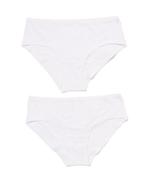 HEMA Dames hipsters stretch katoen - 2 stuks wit, Verzenden, Wit