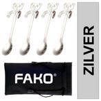 Fako Bijoux - Theelepel / Koffielepel Hangende Beer - Zilver, Huis en Inrichting, Keuken | Bestek, Verzenden, Nieuw