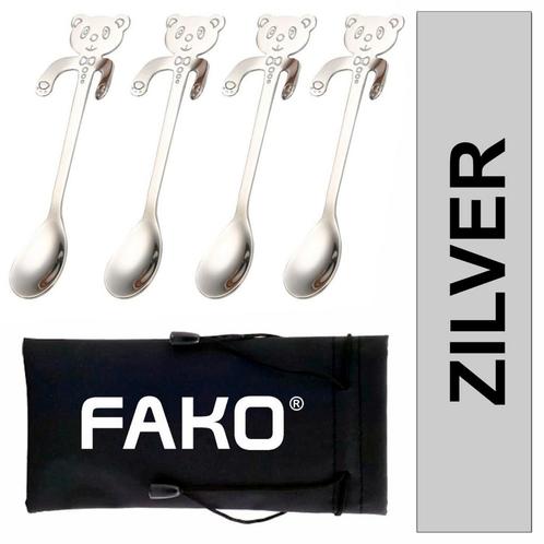 Fako Bijoux® - Theelepel / Koffielepel Hangende Beer -, Huis en Inrichting, Keuken | Bestek, Verzenden