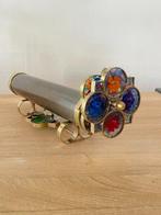 Caleidoscoop - Large Flower Kaleidoscope - Brass, Glass -