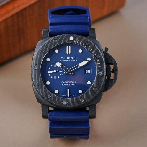 Panerai - Submersible Quarantaquattro Carbotech - PAM01232 -, Sieraden, Tassen en Uiterlijk, Horloges | Heren