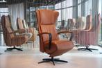 Gealux relaxfauteuil leer Twinz TW-8066 met 3 motoren + accu, Huis en Inrichting, Fauteuils, Ophalen of Verzenden, Nieuw, Leer