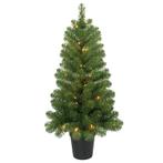 Kunstkerstboom 110 cm - 112 takken - met verlichting warm, Verzenden, Nieuw