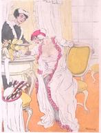 In nachtjapon (lijst optie, Lithos), Antiek en Kunst, Kunst | Litho's en Zeefdrukken, Verzenden