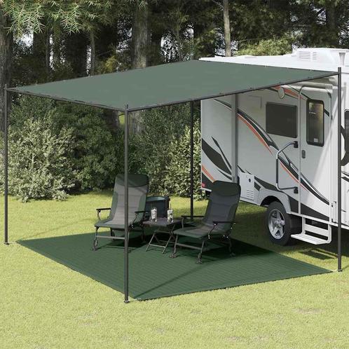 vidaXL Tenttapijt 300x400 cm HDPE groen, Caravans en Kamperen, Kampeeraccessoires, Nieuw, Verzenden