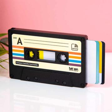 Cassettebandje kaarthouder - Zwart beschikbaar voor biedingen