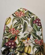Exclusieve Art Deco-stof met Amazone papegaaien en toekan,