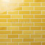 Wandtegel zellige rio amarelo geel glans 5x15 beperkt, Doe-het-zelf en Verbouw, Tegels, Nieuw, Wandtegels, Keramiek, Ophalen of Verzenden