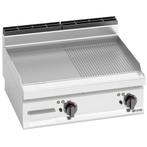 GGM Gastro | Elektrische bakplaat - 9,6 kW - Glad & Gegroefd, Verzenden, Nieuw