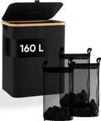 DARI. Wasmand 3 vakken Wassorteerder - 160L - met 3, Huis en Inrichting, Badkamer | Badtextiel en Accessoires, Ophalen of Verzenden