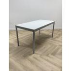 Tweedehands kantinetafel 150x75 cm,  lichtgrijs - grijs, Ophalen of Verzenden, Gebruikt, Bureau