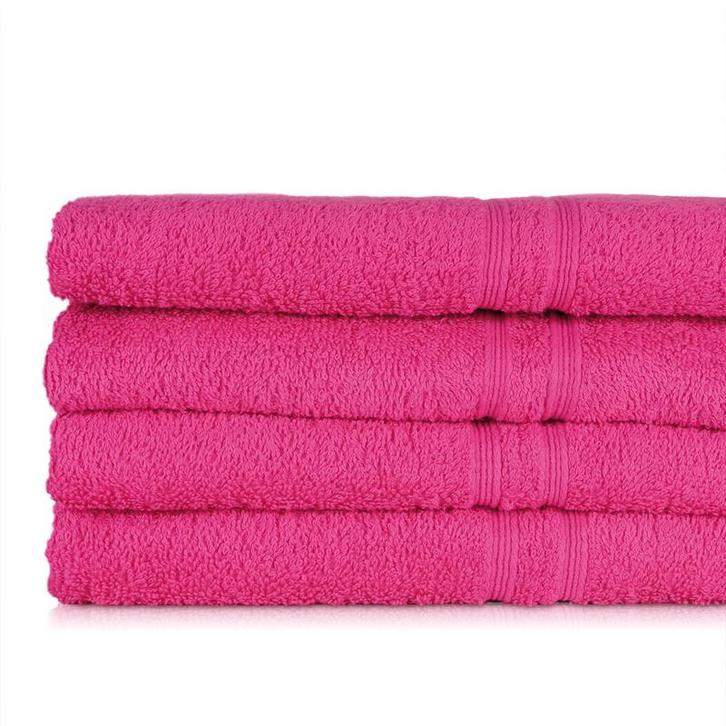 Handdoek Fuchsia 50x100cm 100% Katoen - Treb ADH, Huis en Inrichting, Keuken | Textiel, Theedoek of Handdoek, Overige kleuren