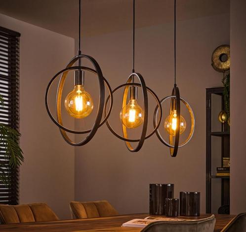 Hanglamp Industriële Turn 2025 - Dimbaar - SALE!!, Huis en Inrichting, Lampen | Hanglampen, Nieuw, Kunststof, Metaal, Overige materialen