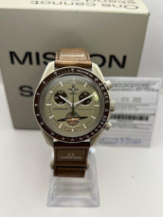 Omega x Swatch - MoonSwatch - Mission to Saturn - Zonder, Sieraden, Tassen en Uiterlijk, Horloges | Heren