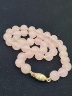 kwarts kralen ketting - Ketting - Quartz 18k goud vermeil