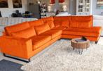 Hoekbank Naarden - hoekbanken - Oranje, Huis en Inrichting, Banken | Sofa's en Chaises Longues, Nieuw, Stof