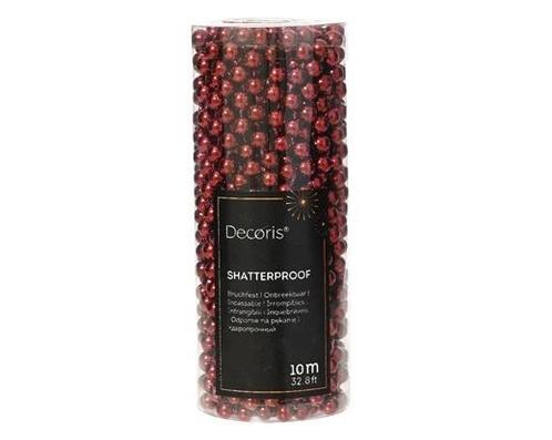 Actie parelketting 8 mm – ossenbloed rood (donkerrood) rol, Huis en Inrichting, Woonaccessoires | Kunstplanten en Kunstbloemen