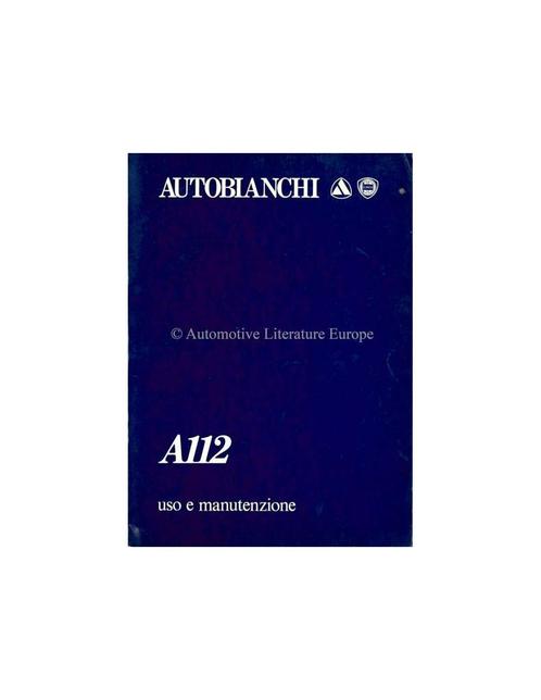 1985 AUTOBIANCHI A112 INSTRUCTIEBOEKJE ITALIAANS, Auto diversen, Handleidingen en Instructieboekjes