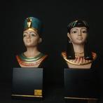 Marco Giner - Buste, Paire de bustes Égypte ancienne - 26 cm, Antiek en Kunst