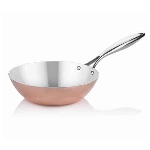 GGM Gastro | Wokpan - koper - Ø 26 cm | 512-26 | 512-26, Huis en Inrichting, Keuken | Potten en Pannen, Nieuw, Verzenden