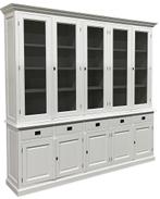 Buffetkast Dronten wit - zwart 250 x 240cm, Huis en Inrichting, Kasten | Buffetkasten, Ophalen of Verzenden, Nieuw