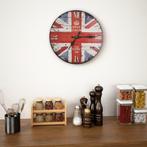 vidaXL Wandklok vintage stijl 30 cm UK, Verzenden, Nieuw