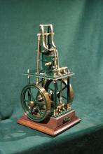 Stoommachine - Messing, Staal, Hout - 2025 - Grote werkende, Antiek en Kunst, Antiek | Speelgoed