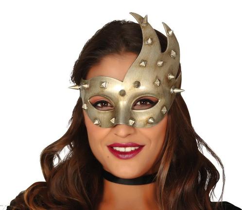 Halloween Masker Studs Zilver, Hobby en Vrije tijd, Feestartikelen, Nieuw, Verzenden