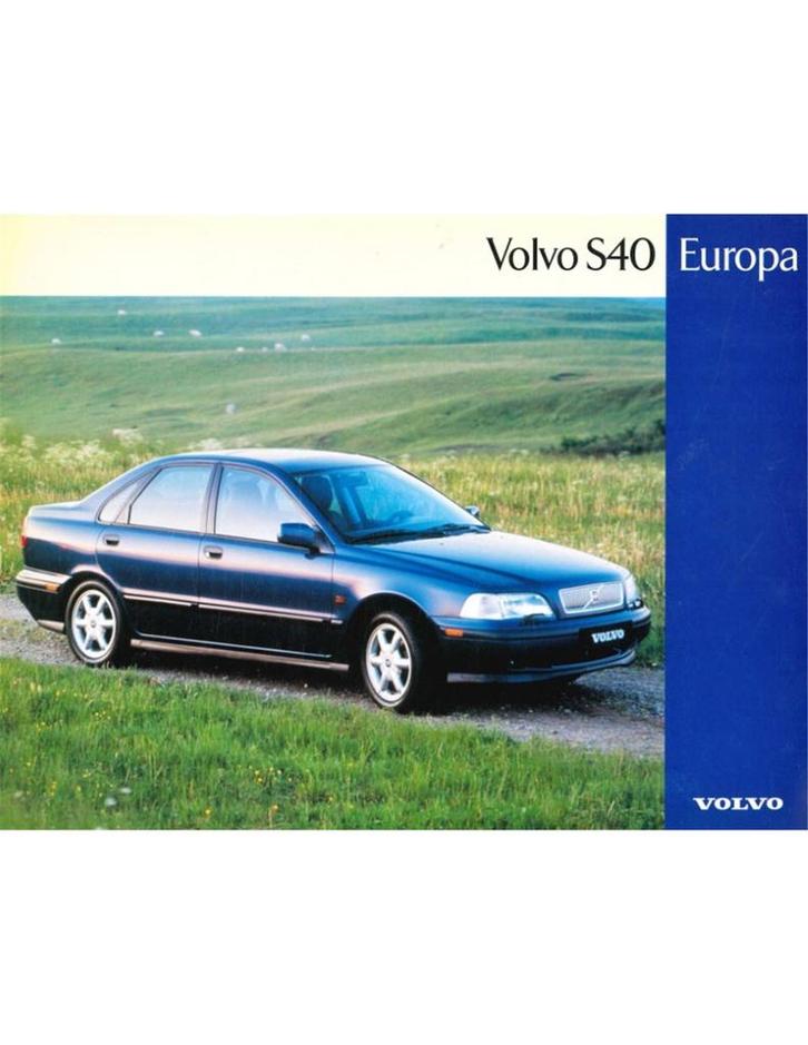 1997 VOLVO S40 EUROPA PRIJSLIJST LEAFLET NEDERLANDS, Boeken, Auto's | Folders en Tijdschriften, Volvo