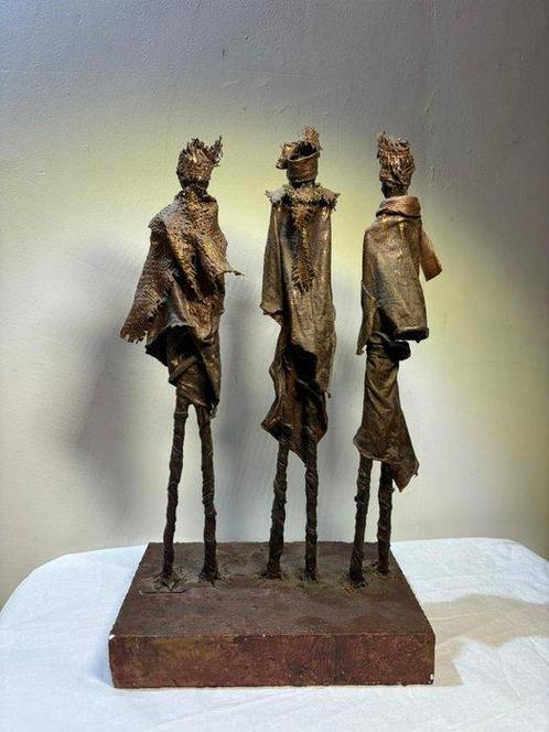 Beeld, Tribal Expressionisme – Abstracte Sculptuur van Drie, Antiek en Kunst, Curiosa en Brocante