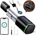 Smart lock - Slim deurslot - 60-85 mm - Zwart - Tuya, Verzenden, Zo goed als nieuw