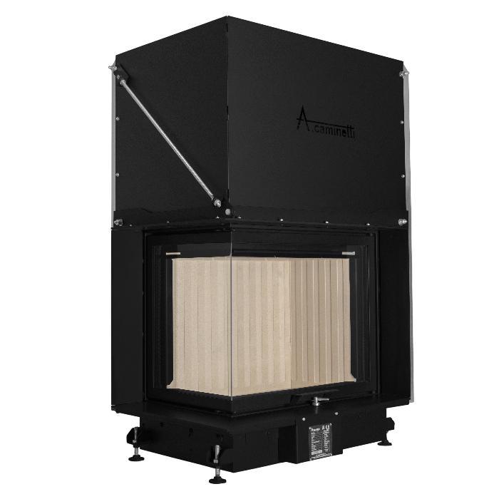 Inbouw Houtkachel Quattro 80 Max Links Glas, Huis en Inrichting, Kachels