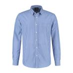 Overhemd blauw-wit poly 1 pocket, Hobby en Vrije tijd, Verzenden, Nieuw