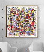 Omhie (1986) - Dissonance - XL - Materic Neo-Expressionism ·, Antiek en Kunst, Kunst | Schilderijen | Modern