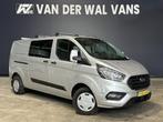 Ford Transit Custom 2.0 TDCI 130pk L2H1 Dubbele Cabine Euro6, Auto's, Bestelauto's, Nieuw, Ford, Zilver of Grijs, Handgeschakeld