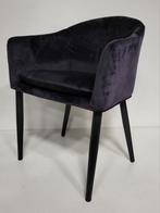 Stoel Fiona, zwart velvet, B x D x H 64 x 66 x 85 cm, Ophalen