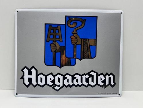 Emaille bord Hoegaarden - Emaille plaat - Emaille, Antiek en Kunst, Antiek | Wandborden en Tegels