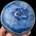 Diep Blauwe Kleur - Agaat Bal - Gestreept en